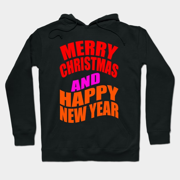 Merry Christmas and happy new year Hoodie by Evergreen Tee